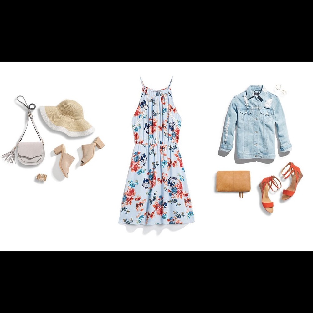 Collective concepts Joliee crochet detail dress